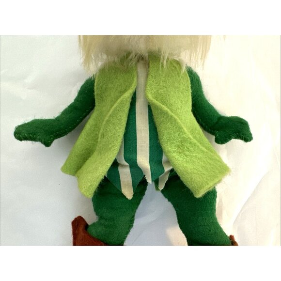 Annalee Christmas Elf Pixie Felt Ornament Figurine 11" Posable Shelf Sitter VTG - Picture 4 of 8